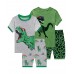 Little Hand Boys Summer Pajamas Dinosaur Print 2 Piece Pajama Sets