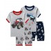 Little Hand Toddler Boys 4 Pieces Tractor Monster Truck Pajamas Set