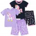 Little Hand Girls Short Pajama Set Unicorn Kids Sleepwear Clothes Pjs