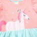 Little Hand Girl Summer Dresses Unicorn Ruffle Sleeve Dress