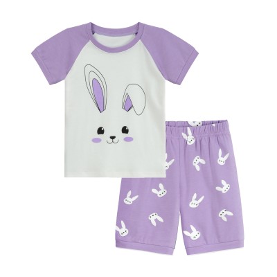 Little Hand Girls Bunny Pajamas Toddler Girl Easter Sleepwear Kids Summer Clothes