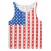 Little Hand Toddler Girls 4th of July T-shirt Sleeveless Tee Shirts Tops