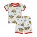 Little Hand Boys Pajama Short Sleeve Tops Pants Pajamas Set 2-7t