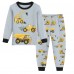 Little Hand Boys Excavator Pajamas Set Long Sleeve Pjs Sleepwear