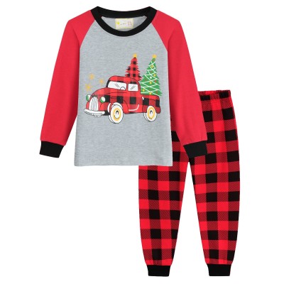 Little Hand Toddler Boys Pajamas Christmas Pjs Plaid Pants Sleepwear