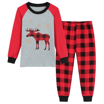 Little Hand Toddler Christmas Pajamas Boys Girls Reindeer Kids Pjs Sets