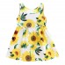 Little Hand Toddler Girls Floral Sleeveless Dress Easter's Clothes for Kid Size 2-7t