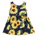 Little Hand Toddler Girls Floral Sleeveless Dress Easter's Clothes for Kid Size 2-7t