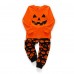 Little Hand Toddler Boys Pumpkin Pajamas Kids Halloween Clothes