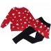 Little Hand Girl Clothing Set Outfit Sets Sweatshirt Top & Long Pantskirts 2pcs