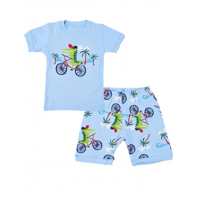 Little Hand Toddler Boy Summer Pj Short Set 100% Cotton Pajamas for Boy