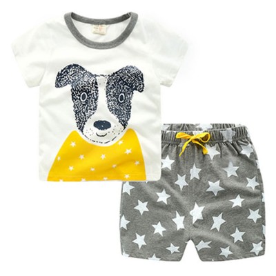 Little Hand Toddler Boys Summer Pjs 100% Cotton Puppy Pajamas