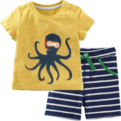 Little Hand Toddler Boys Octopus Pajamas 100% Cotton Summer Pjs