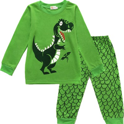 Little Hand Toddler Boy Dinosaur 2-Piece 100% Cotton Pajama Set Size 2t-7t