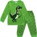 Little Hand Toddler Boy Dinosaur 2-Piece 100% Cotton Pajama Set Size 2t-7t