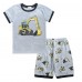 Little Hand Toddler Boys Pajamas Kids Summer Short Sets Excavator Pjs Set