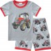 Little Hand Toddler Boys Pajamas Monster Truck 100% Cotton Kids Short Sleeve 2t-7t