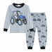 Little Hand Boys Toddler Boys 2 Piece Pajamas Set 100% Cotton Long Sleeve Sleepwear Pjs