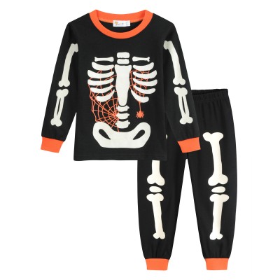 Little Hand Kids Pajamas For Boys Halloween Skeleton Glow-in-The-Dark Sleepwear