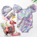 Little Hand Toddler Girls Swimsuits One Piece Swimsuits Bathing Suits For Kids