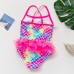 Little Hand Toddler Girls One-Piece Bathing Suits Swimsuits Crossback Novelty Swimwear