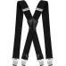 Little Hand Men Elastic Suspenders Clips Heavy Duty Adjustable Braces X Shape