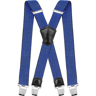 Little Hand Mens Suspenders Elastic Braces Adjustable Heavy Duty X Shape