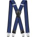 Little Hand Men Elastic Suspenders with Clips Strong Metal Adjustable X-Back